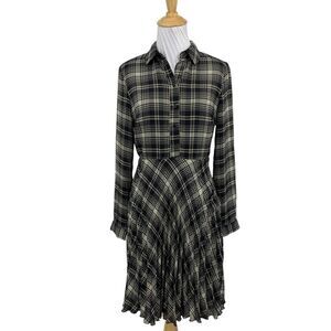 banana republic plaid shirt dress Banana Republic Women Long Sleeve Plaid Shirtdress (51)  liked on  Polyvore featuring dresses, banana republic dresses, shirt dress, plaid  dress, long sleeve plaid dress and purple shirt dress Supernatural S